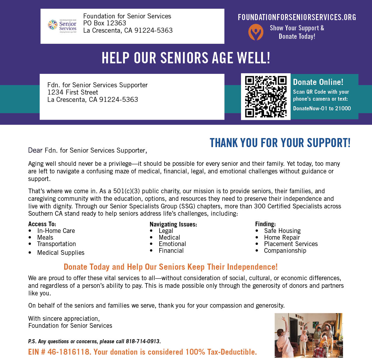 Donation Letter